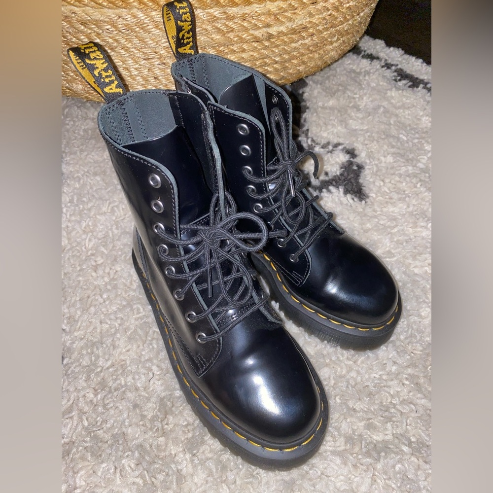 Authentic Doc Marten platform combat boots